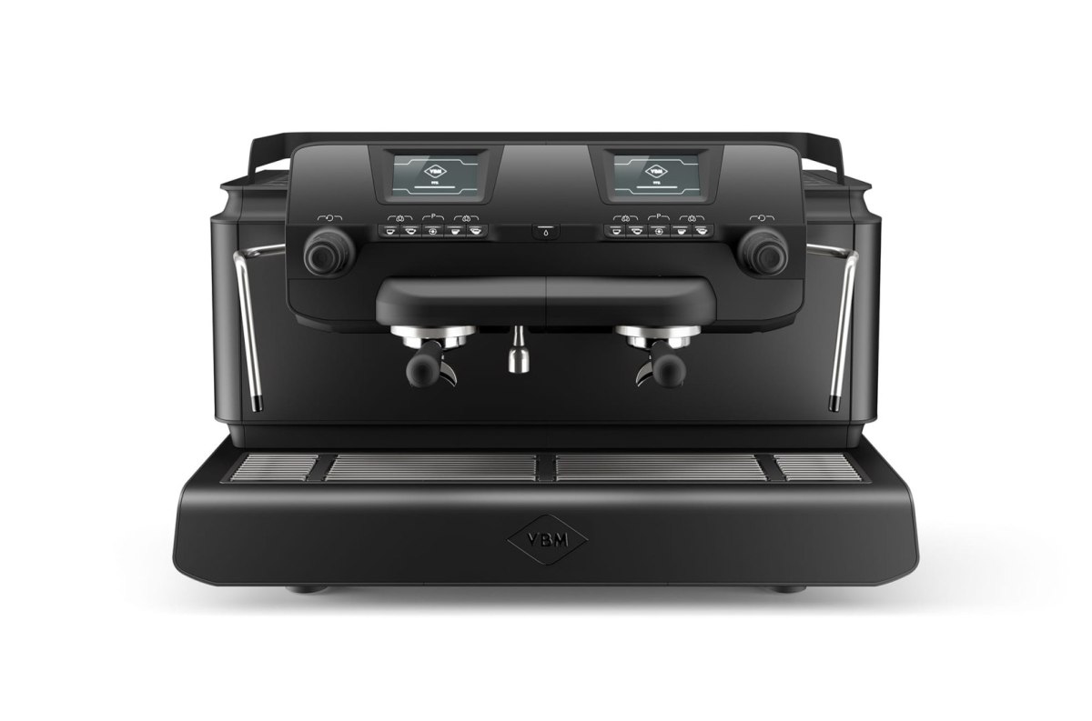 Ekspres kolbowy TECNIQUE HX 2GR BLACK - widok z przodu